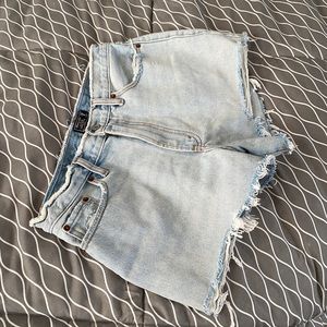Abercrombie & Fitch High Rise Denim Shorts